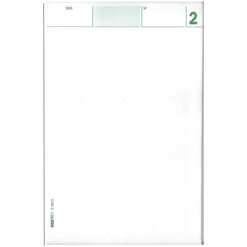 EDIpro 20 Blocco Comande 25 x 2 Copie Autoricalcante Edipro E5913 B...