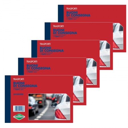5 Blocco Buoni di Consegna 33 Moduli Triplice copia Autoricalcanti Data Ufficio