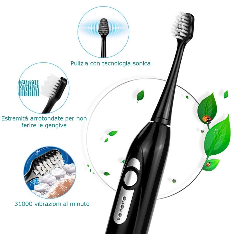 Broadcare EUAI2030 spazzolino elettrico 31000 VPM ricaricabile tecnologia sonica