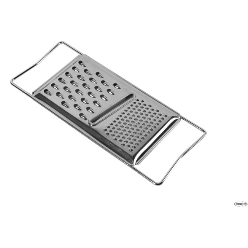 Hongu Grattugia Minerva Acciaio Inox Formaggio Verdura Doppia Acces...
