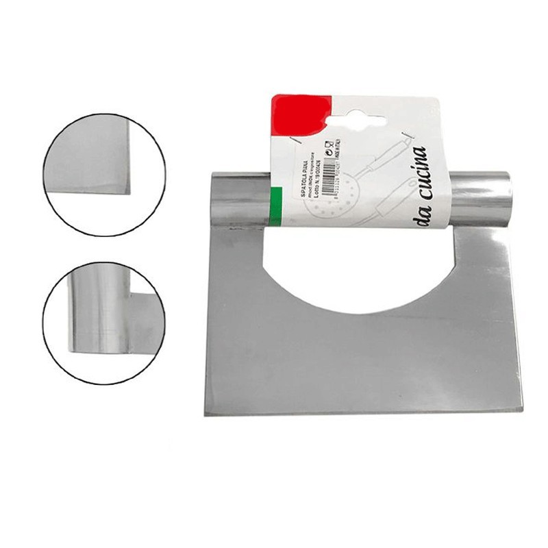 Spatola Multiuso Acciaio Cucina Taglia Pasta Tarocco Pizza Utensili Raschietto