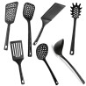 Hongu Kit Utensili Cucina Nylon Set Mestoli Palette Accessori 7 pez...
