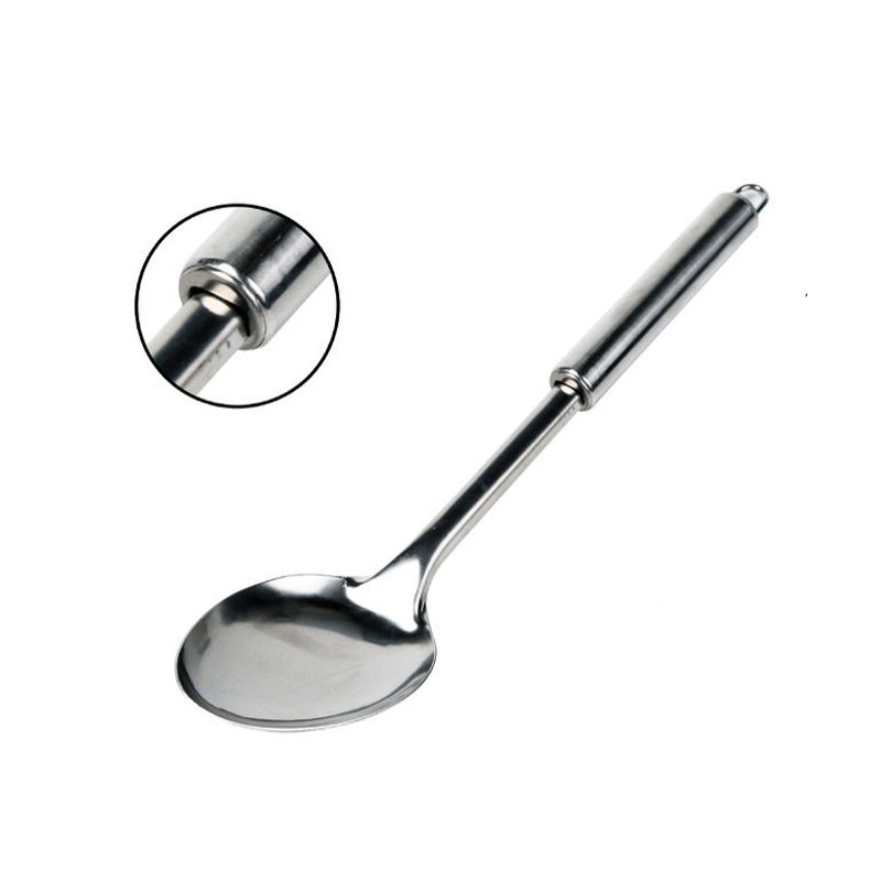 Set 3 Utensili Da Cucina In Acciaio Inox - Spatola, Cucchiaio Da Minestra E Cucchiaio Forato - Foto 7