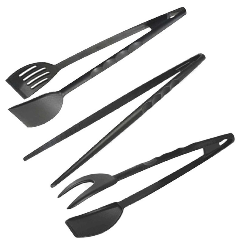 Kit Utensili Cucina Nylon Set Mestoli Palette Accessori 3 pezzi Mestolo Spatole