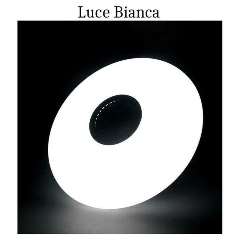 Driwei LAMPADINA LED BLUETOOTH UFO LUCE BIANCA RGB LAMPADA CASSA AL...