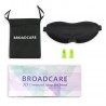 Broadcare mascherina per dormire eyemask3D sagomata gomma piuma memoria di forma