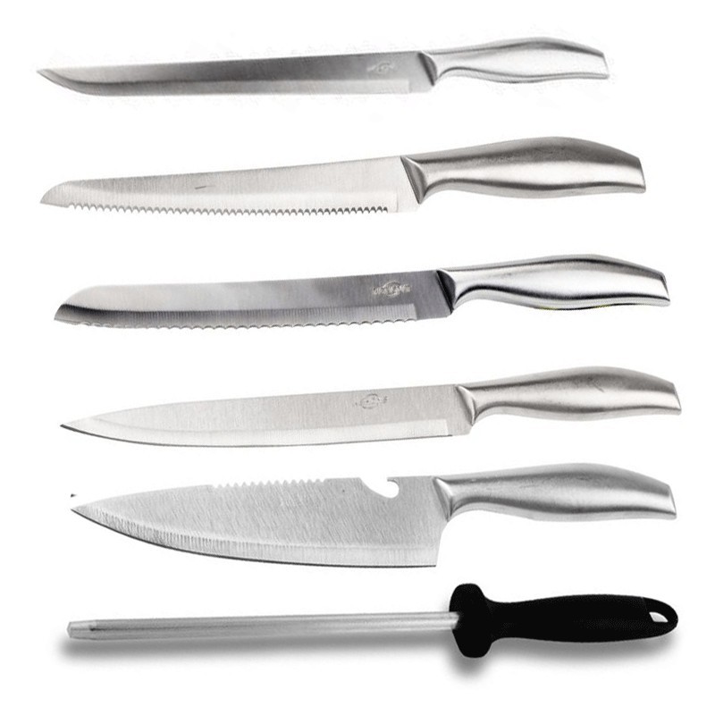 Hongu Coltello da cucina in Acciaio Manico Legno Utensili Posate Ma...