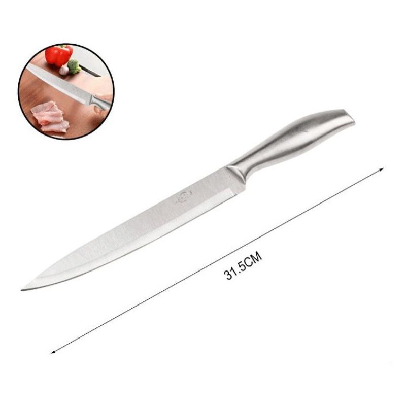 Hongu Coltello da cucina in Acciaio Manico Legno Utensili Posate Ma...