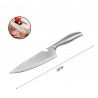 Hongu Coltello da cucina in Acciaio Manico Legno Utensili Posate Ma...