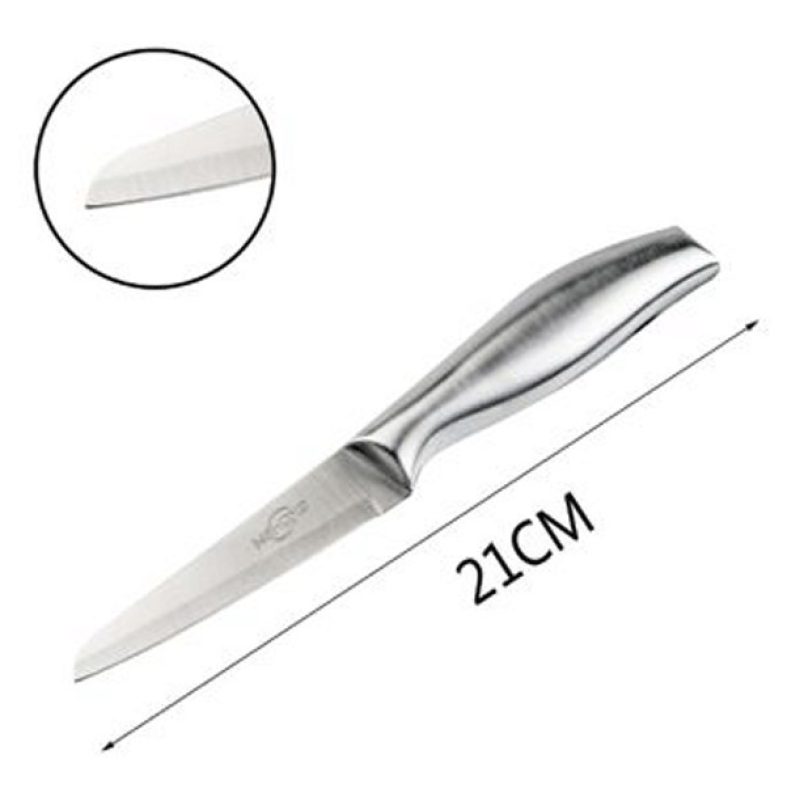 Hongu Coltello da cucina in Acciaio Manico Legno Utensili Posate Ma...