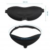 Broadcare mascherina per dormire eyemask3D sagomata gomma piuma memoria di forma