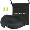 Broadcare mascherina per dormire eyemask3D sagomata gomma piuma memoria di forma