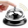 Hongu 2x Campanello Da Tavolo Lucido Metallo Reception Albergo Hote...