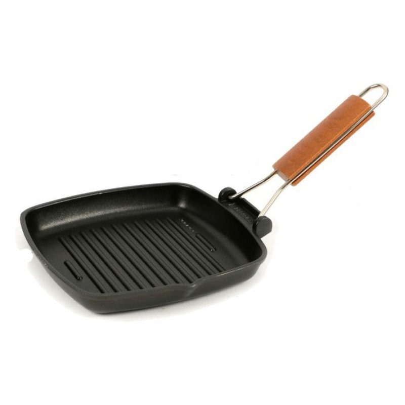 Bistecchiera piastra alluminio antiaderente 20x20 Risolì Padella Gr...