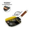 Bistecchiera piastra alluminio antiaderente 20x20 Risolì Padella Gr...