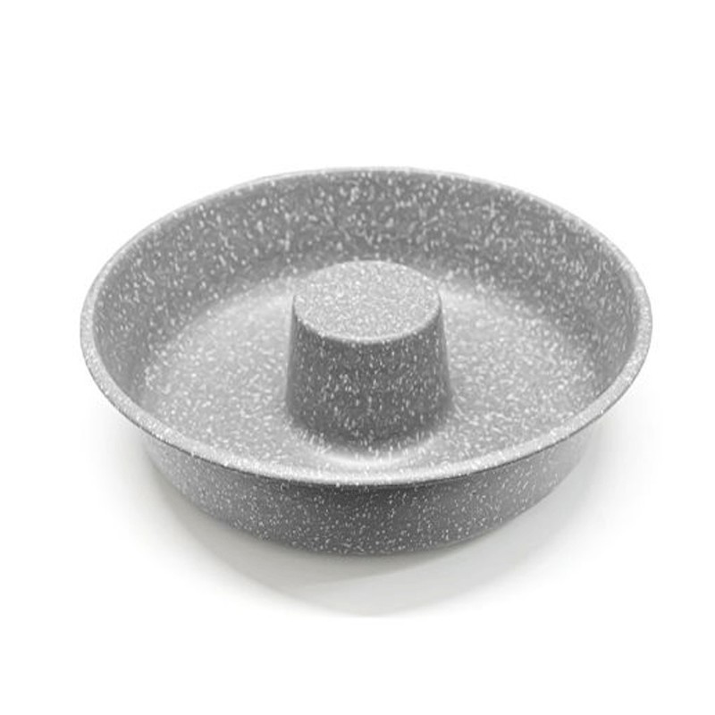 Tortiera Teglia Forno Dolci Acciaio Tonda  Pirofila Cucina Ciambellone Stampo