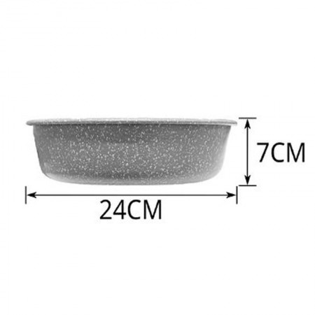 Tortiera Teglia Forno Dolci Acciaio Tonda  Pirofila Cucina Ciambellone Stampo