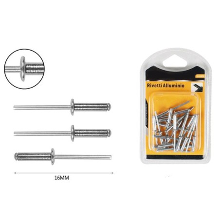 Rivetti A Fiore In Alluminio 4,8x12 Mm - Confezione Da 100 Pezzi Per Fissaggi In Lamiera, Auto E Bricolage - Foto 9