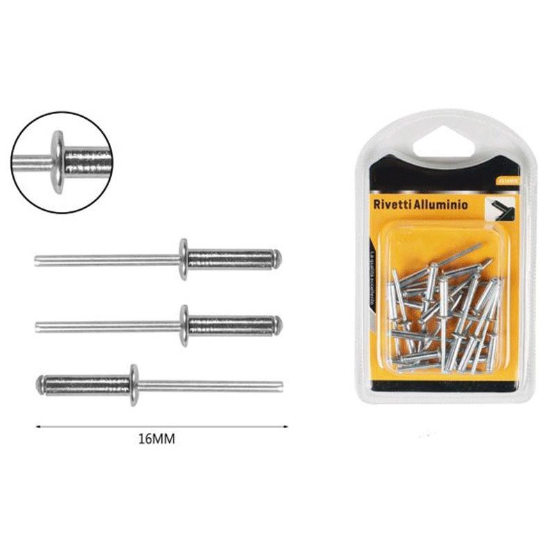 Hongu 200 Rivetti a strappo in Alluminio Fiore Ferramenta Cantiere ...