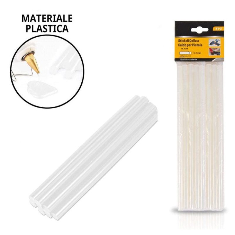 Hongu 48 Stick Colla Pistola a caldo pezzi Bastoncini Trasparente A...