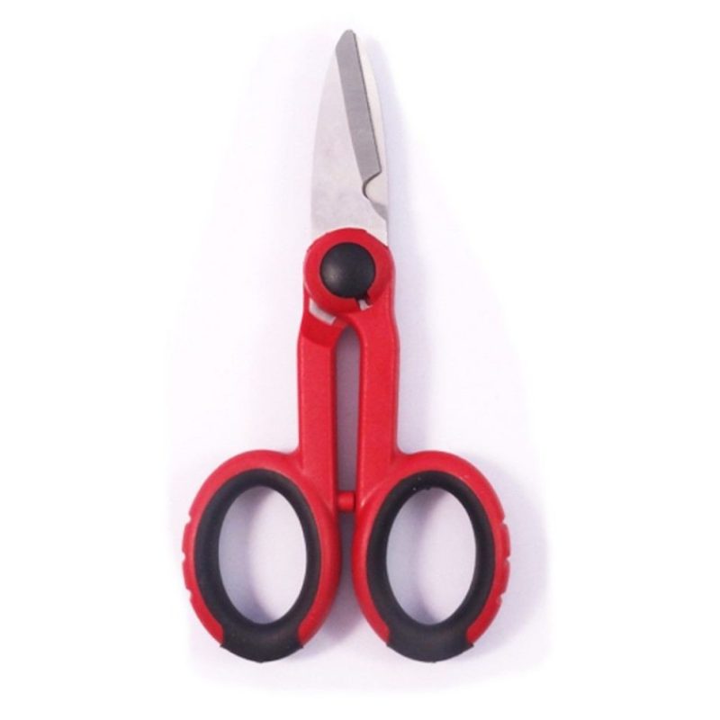 Forbice da elettricista 140mm lame in acciaio microdentate profilo tagliacavo