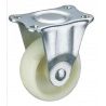Set 2 ruote plastica per carrello con staffa fissa ruota rotella misure varie