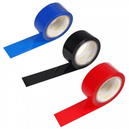 6x Rotoli Nastro Adesivo Colorato Nero Blu Rosso Imballaggi Multiuso rotolo