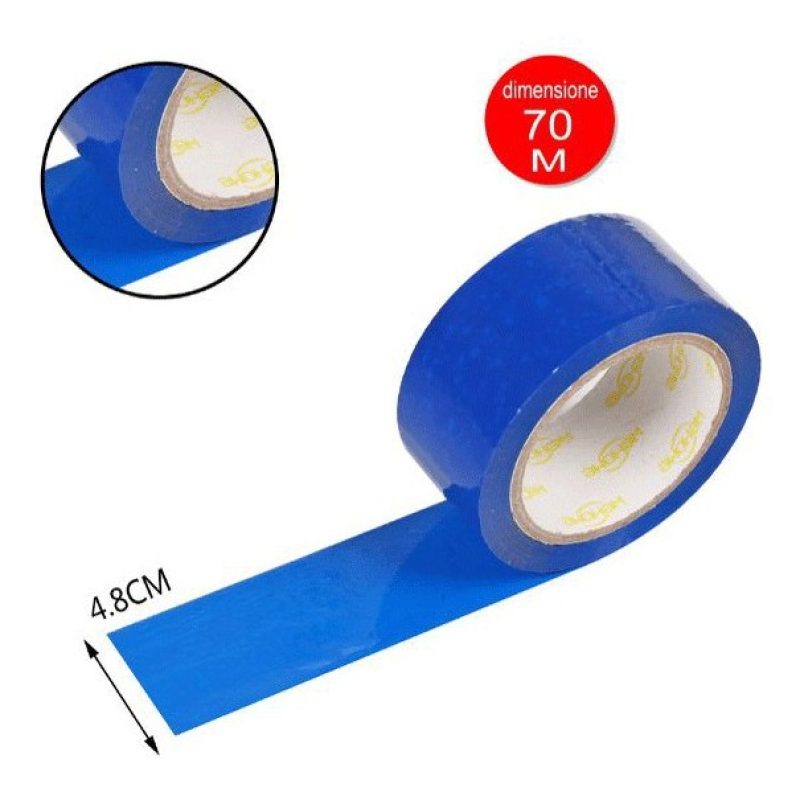 WeHome 6x Rotoli Nastro Adesivo Colorato Nero Blu Rosso Imballaggi ...