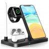 Hongu Base ricarica Docking station wireless Iphone Watch Cuffie po...