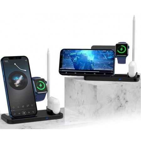 Base ricarica Docking station wireless Iphone Watch Cuffie pods Pencil Samsung