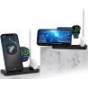 Hongu Base ricarica Docking station wireless Iphone Watch Cuffie po...