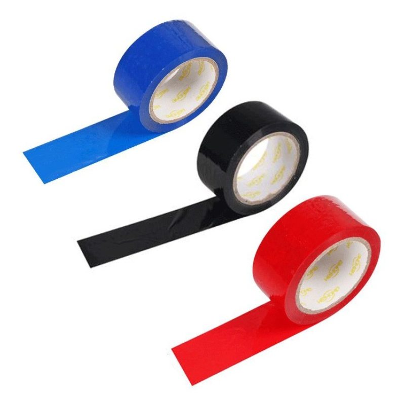 WeHome 6x Rotoli Nastro Adesivo Colorato Nero Blu Rosso Imballaggi ...