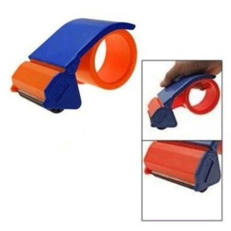 SET 6 DISPENSER COMPATTO PORTA TAGLIA TENDI NASTRO ADESIVO IMBALLAGGIO