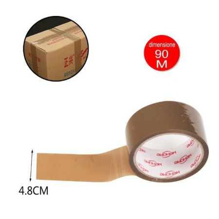 6x Rotoli Nastro Adesivo Avana rotolo Pacchi Imballaggio Ferramenta Scatole