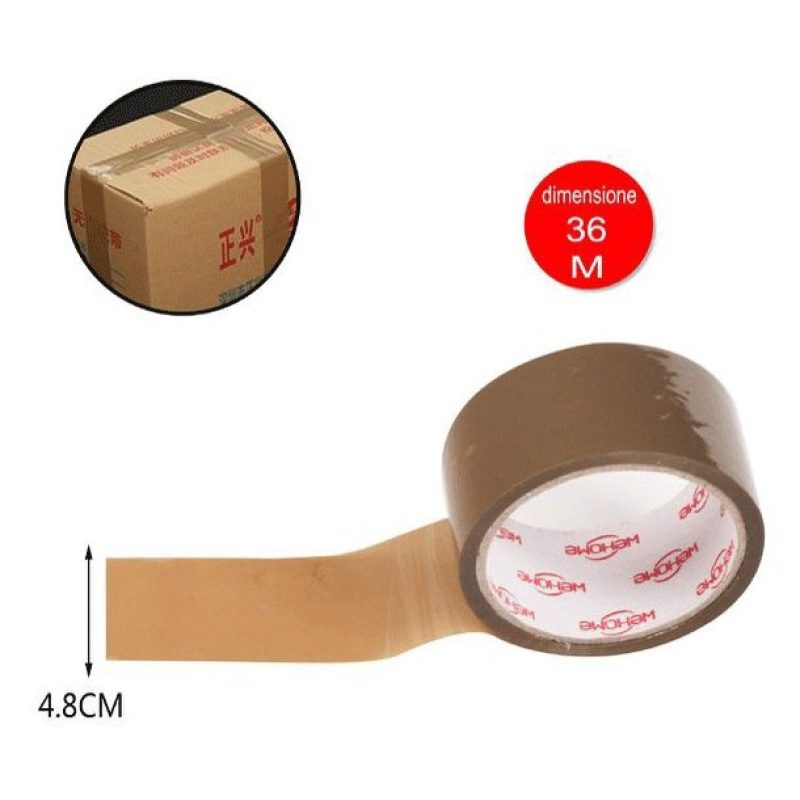 WeHome 6x Rotoli Nastro Adesivo Avana rotolo Pacchi Imballaggio Fer...