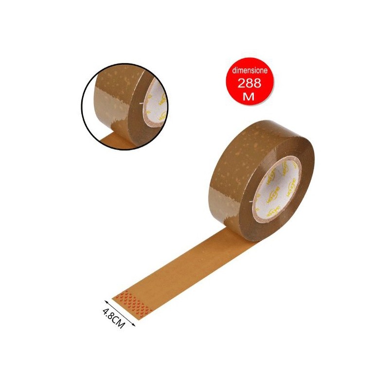 WeHome 6x Rotoli Nastro Adesivo Avana rotolo Pacchi Imballaggio Fer...