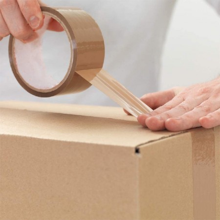 6x Rotoli Nastro Adesivo Avana rotolo Pacchi Imballaggio Ferramenta Scatole