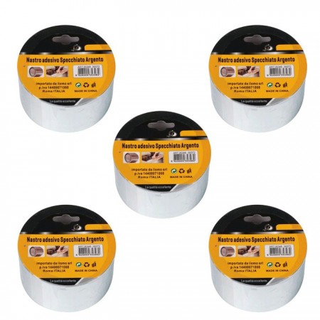 6 Rotoli Nastro Adesivo Telato Specchiato Ferramenta Specchio Imballaggio Rotolo