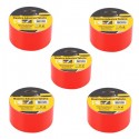 6x Rotoli Nastro Adesivo Telato Rosso Ferramenta Imballaggio Pacchi rotolo Set