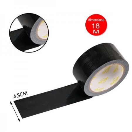 6x Rotoli Nastro Adesivo Telato Grigio Nero Imballaggi Multiuso rotoli Pacchi