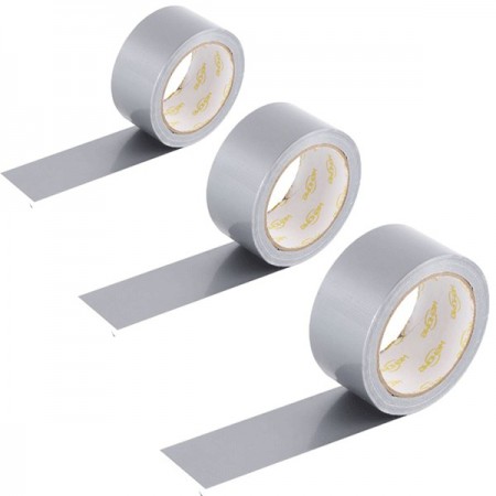 6x Rotoli Nastro Adesivo Telato Grigio Nero Imballaggi Multiuso rotoli Pacchi