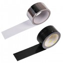 6x Rotoli Nastro Adesivo Telato Argento Nero Imballaggi Multiuso Pacchi