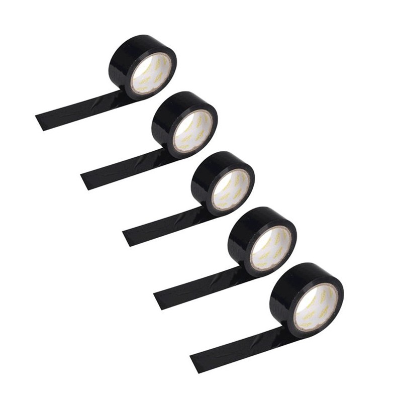 WeHome 6x Rotoli Nastro Adesivo Telato Argento Nero Imballaggi Mult...