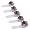 WeHome 6x Rotoli Nastro Adesivo Telato Argento Nero Imballaggi Mult...