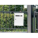 Cassetta Postale in Metallo Posta Parete Porta Lettere Esterno Buca Casa Chiave