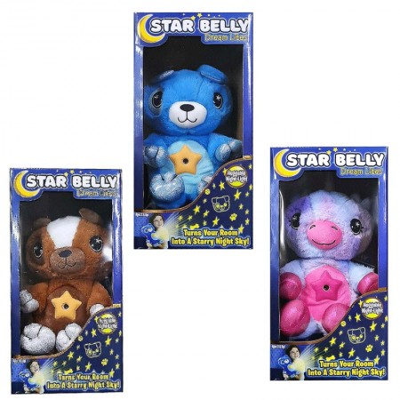 Proiettore Stelle Luce Notturna Peluche Orsacchiotto Star Belly Giocattolo Luci