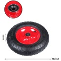 1x Ruota per Carrello Girevole Pneumatico Carriole Trasporto Ricambio carrelli