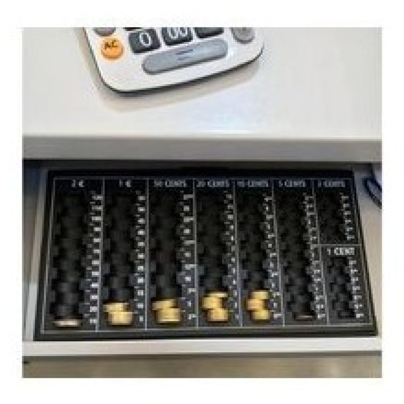 Hongu 2x Contenitore Portamonete Monete Euro Raccoglitore Centesimi...