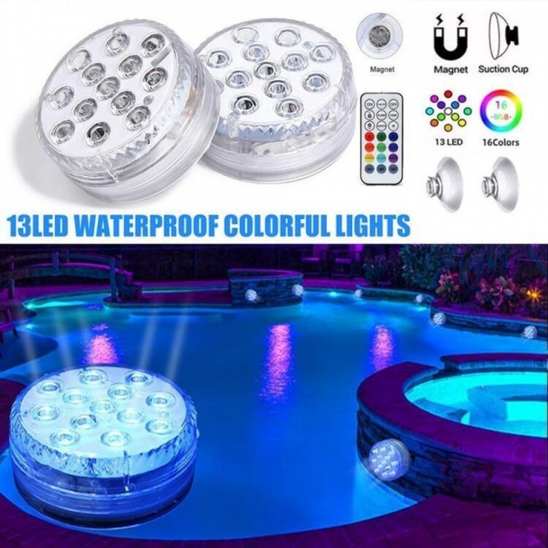 Hongu Luce LED Sommergibile Arcobaleno Impermeabile RGB Subacquea T...