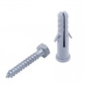 Fino a 90 Tasselli in Nylon con Vite Ferramenta Mattone Legno Edilizia Muro Viti